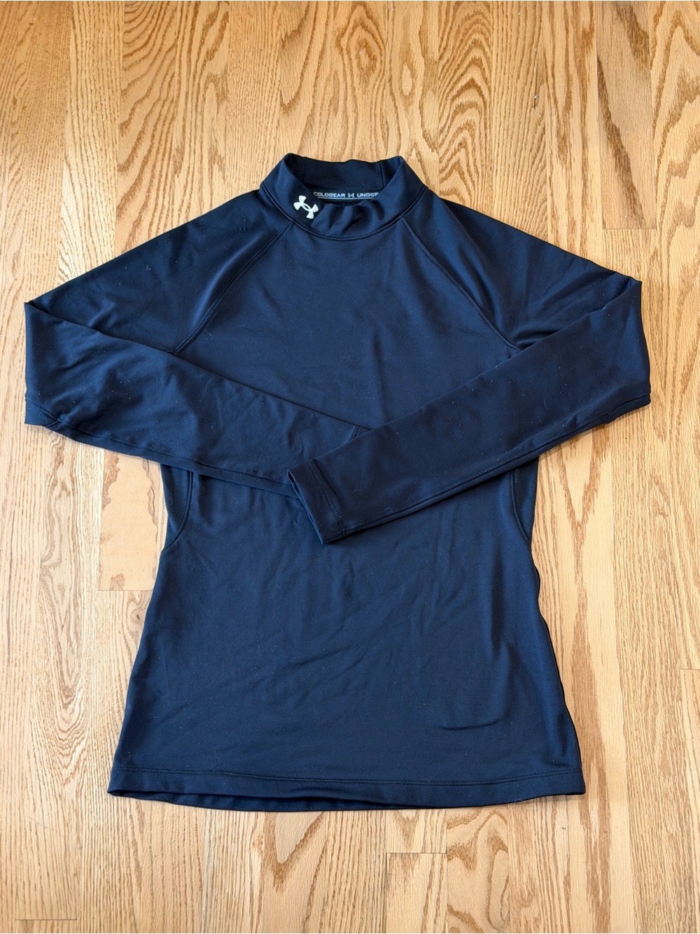 Under Armour Black Long-Sleeve Mock Neck Performance Top